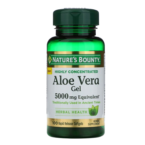Nature’s Bounty Aloe Vera Gel 5000 mg Equivalent  100 Rapid Release Softgels