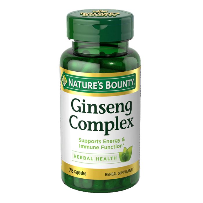 Nature’s Bounty Ginseng plus Royal jelly Complex 75 Capsules