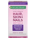 Nature’s Bounty Extra Strength Hair Skin & Nails 5000mcg of Biotin 150 Rapid Release Softgels