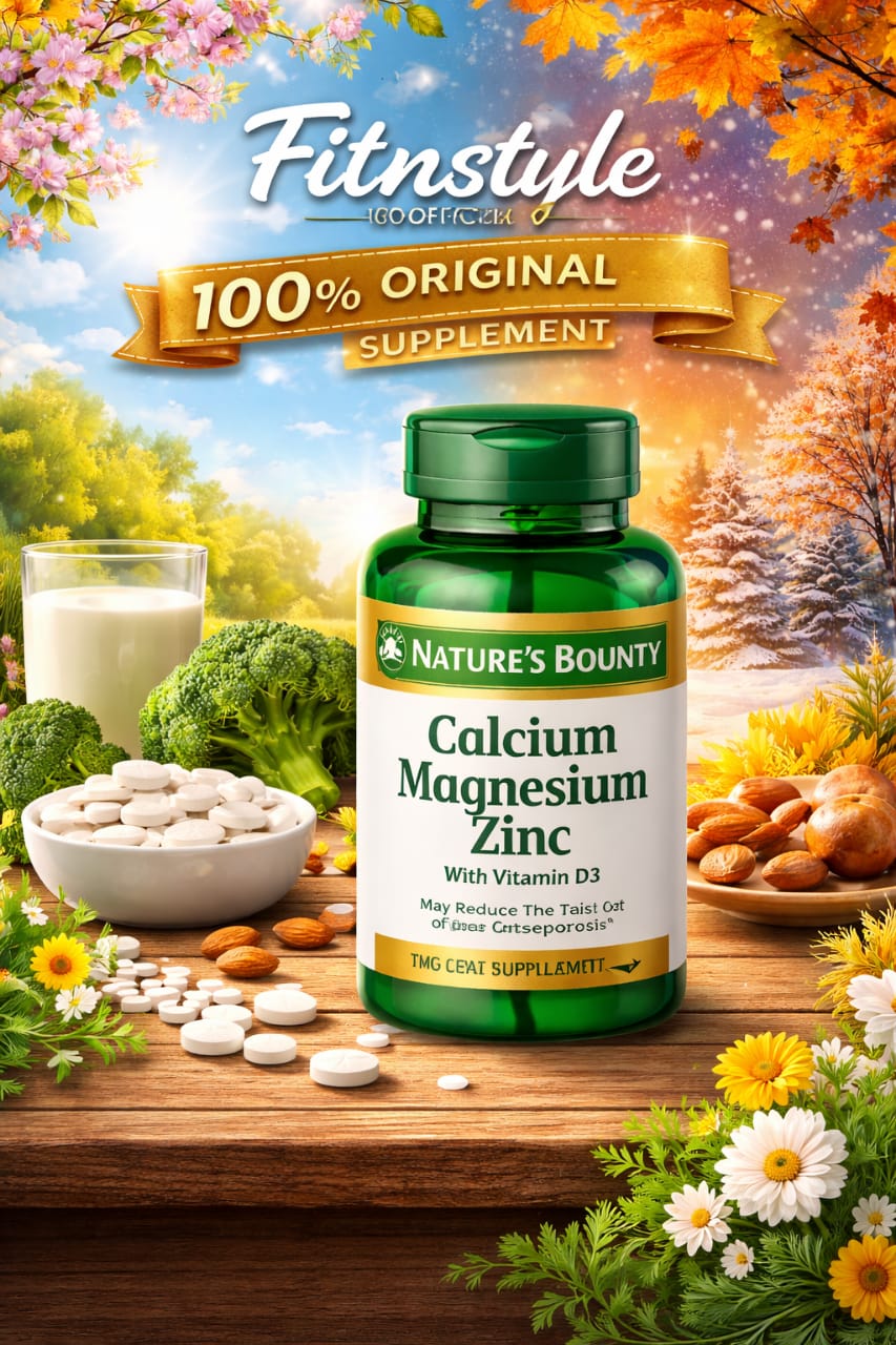 Nature’s Bounty Calcium Magnesium Zinc – 100 Coated Caplets - Image 2