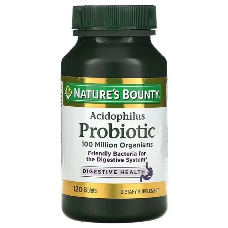 Nature’s Bounty Acidophilus Probiotic – 120 Tablets