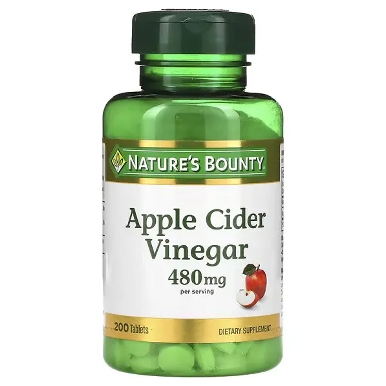 Nature’s Bounty Apple Cider Vinegar 480 mg – 200 Tablets