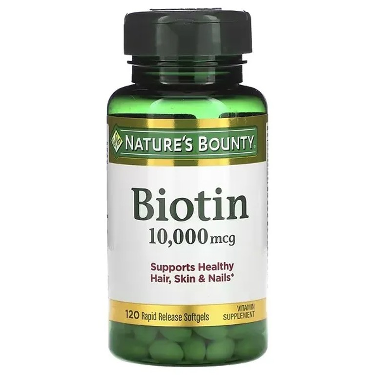 Nature’s Bounty Biotin 10,000 mcg – 120 Rapid Release Softgels