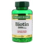 Nature’s Bounty Biotin 5000 mcg – 150 Quick Dissolve Tablets