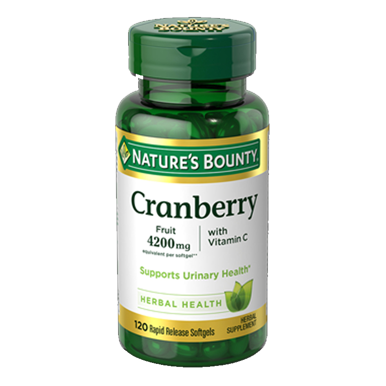 Nature’s Bounty Cranberry 4200mg – 120 Rapid Release Softgels
