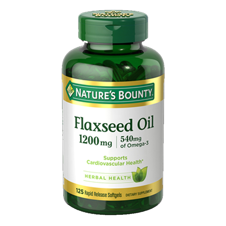 Nature’s Bounty Flaxseed Oil 1200mg – 125 Softgels