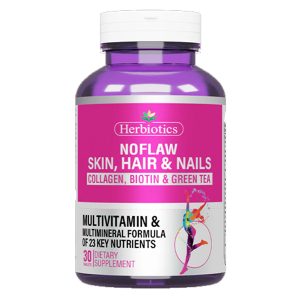 Noflaw Hair, Skin & Nails – 30 Tablets | Herbiotics