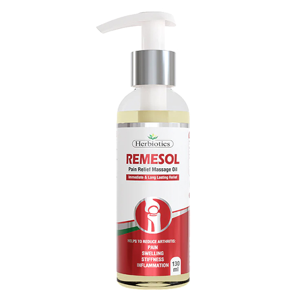 Remesol Herbal Massage Oil – 130ml | Herbiotics