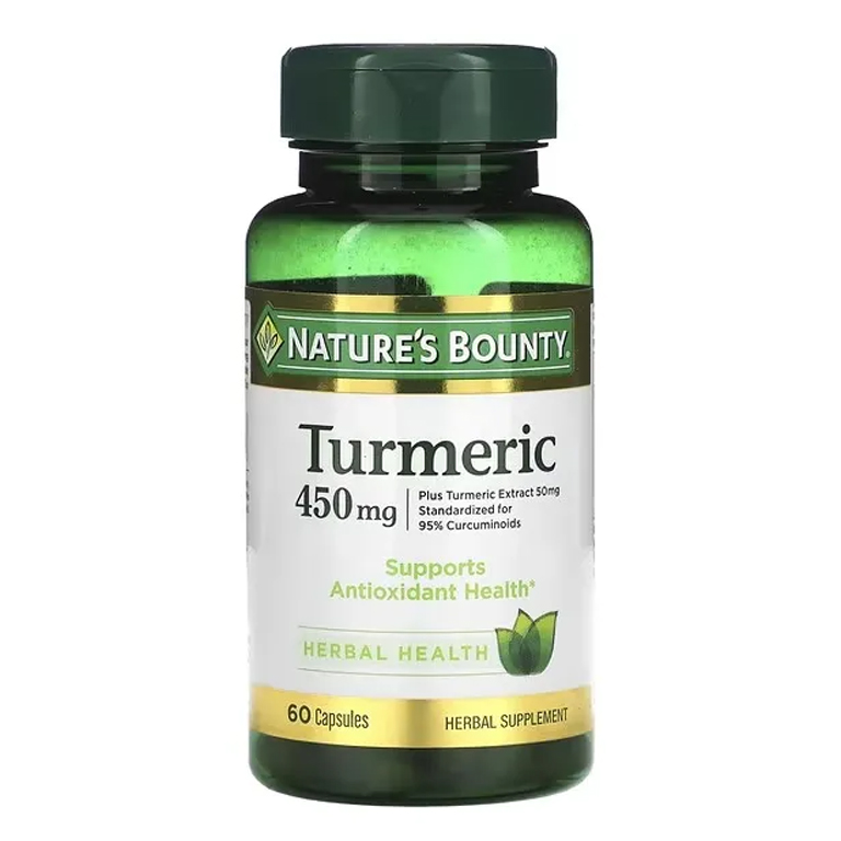 Nature’s Bounty Turmeric (Curcumin) 450 mg – 60 Capsules