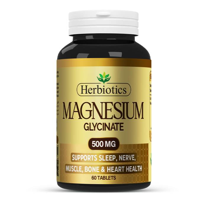 Magnesium Glycinate 500 mg Herbiotics