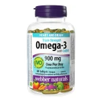 Webber Naturals Triple Strength Omega 3 with CoQ10 900 mg – 80 Softgels