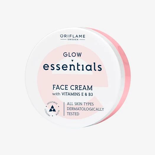 Oriflame Glow Essentials Face Cream with Vitamins E & B3 – 75 ml - Image 4