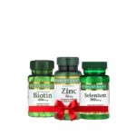 Nature’s Bounty Biotin 5000 + Zinc + Selenium – 3 in 1 Wellness Bundle