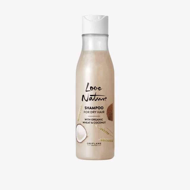Oriflame Love Nature Shampoo for Dry Hair – Organic Wheat & Coconut – 250 ml
