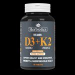 Herbiotics Vitamin D3 plus K2 60 Tablets