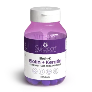 Nutrify BIOTIN-K Biotin + Keratin 30 Tablets bottle
