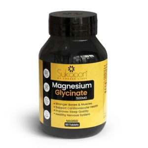 Nutrify Magnesium Glycinate bottle for bones muscle and nerve support