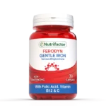 Nutrifactor Ferodyn Gentle Iron Ferrous Bisglycinate with Folic Acid Vitamin B12 and C 30 Capsules