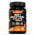 Nutrifactor Soy Protein Isolate Powder 22g Protein Mocha Cappuccino Chocolate 400g
