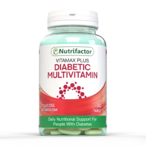 Nutrifactor Vitamax Plus Diabetic Multivitamin 30 Tablets bottle