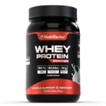Nutrifactor Whey Protein Powder vanilla flavour 24g protein 400g container