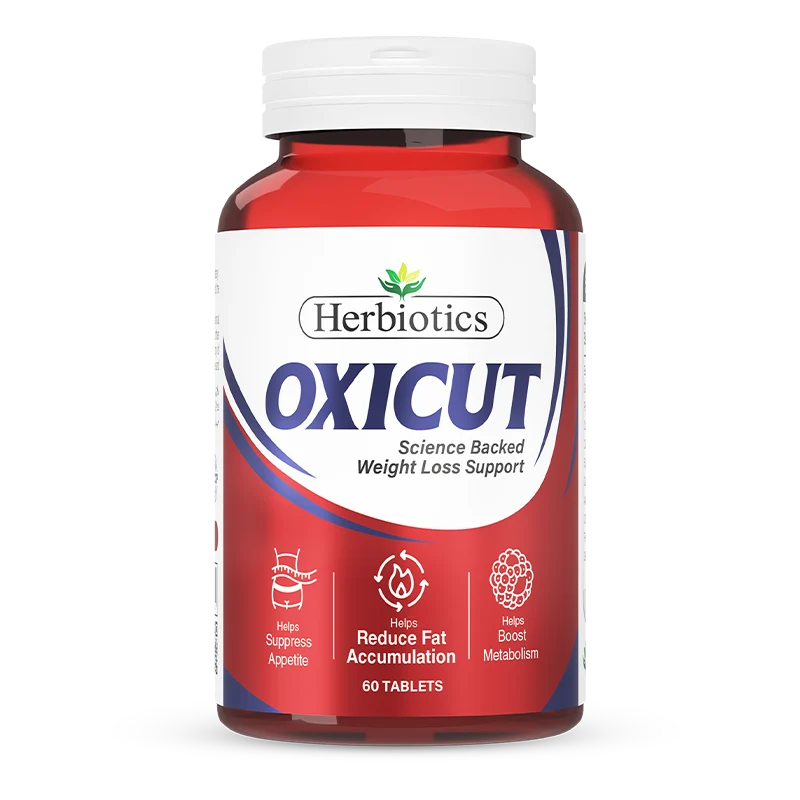 Herbiotics Oxicut 60 Tablets weight loss support supplement bottle